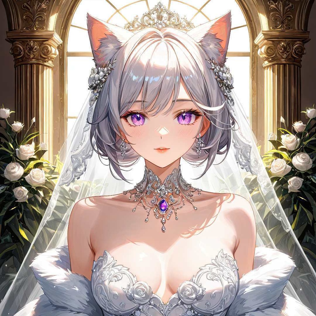 魅惑的な猫の花嫁