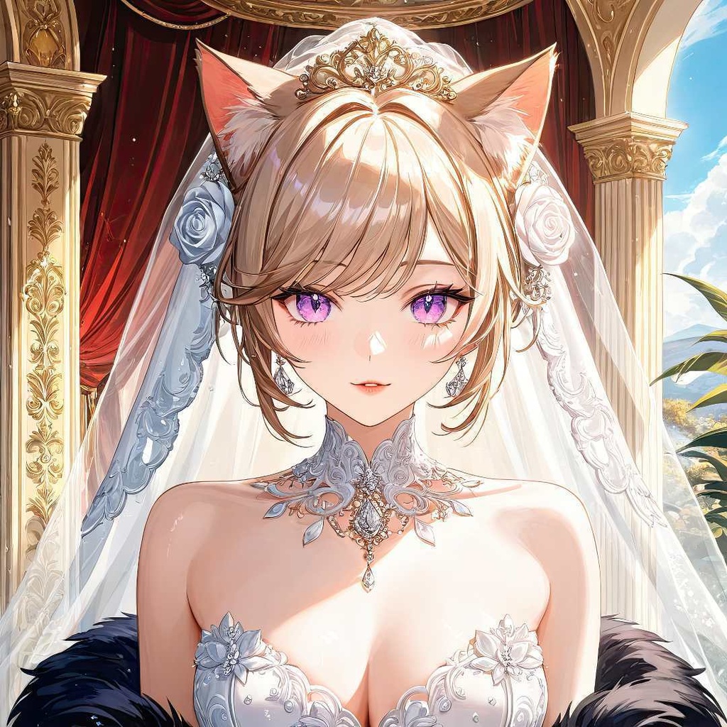 魅惑的な猫の花嫁