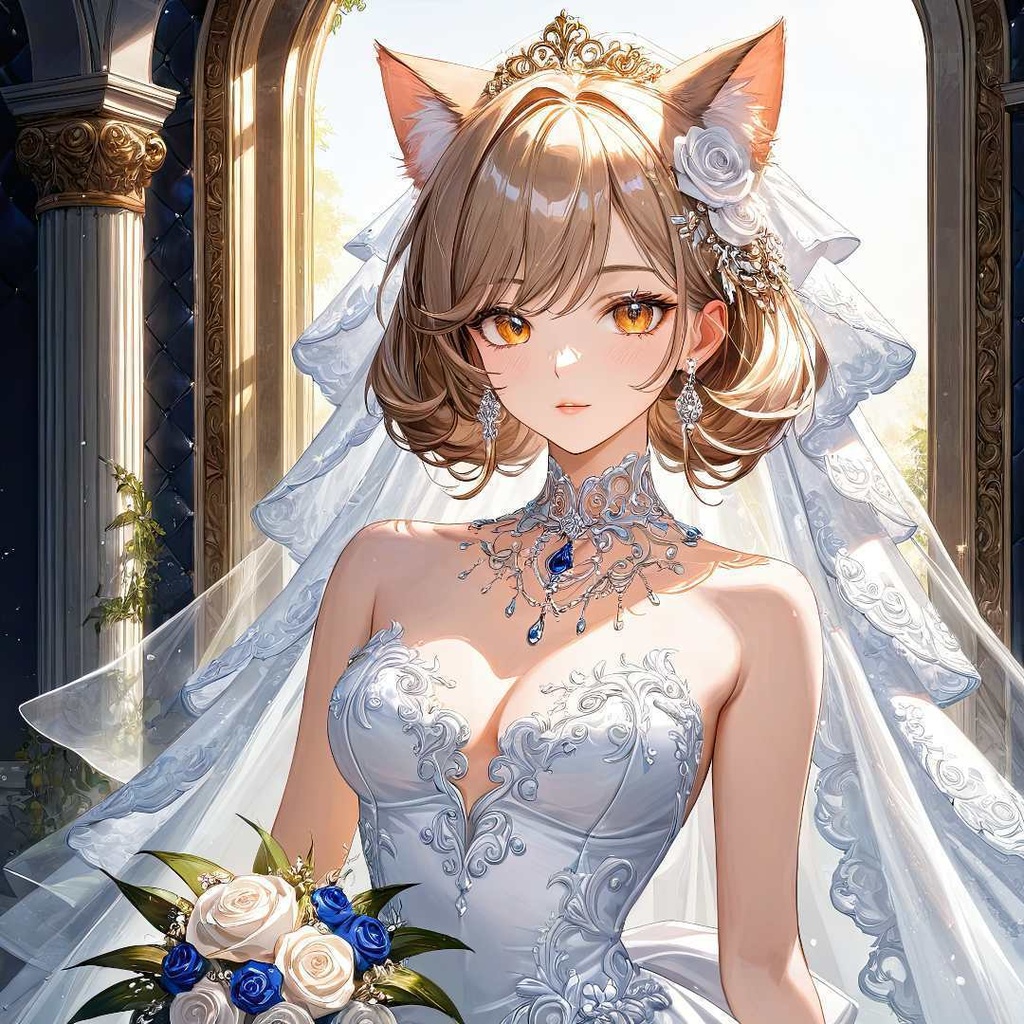 魅惑的な猫の花嫁