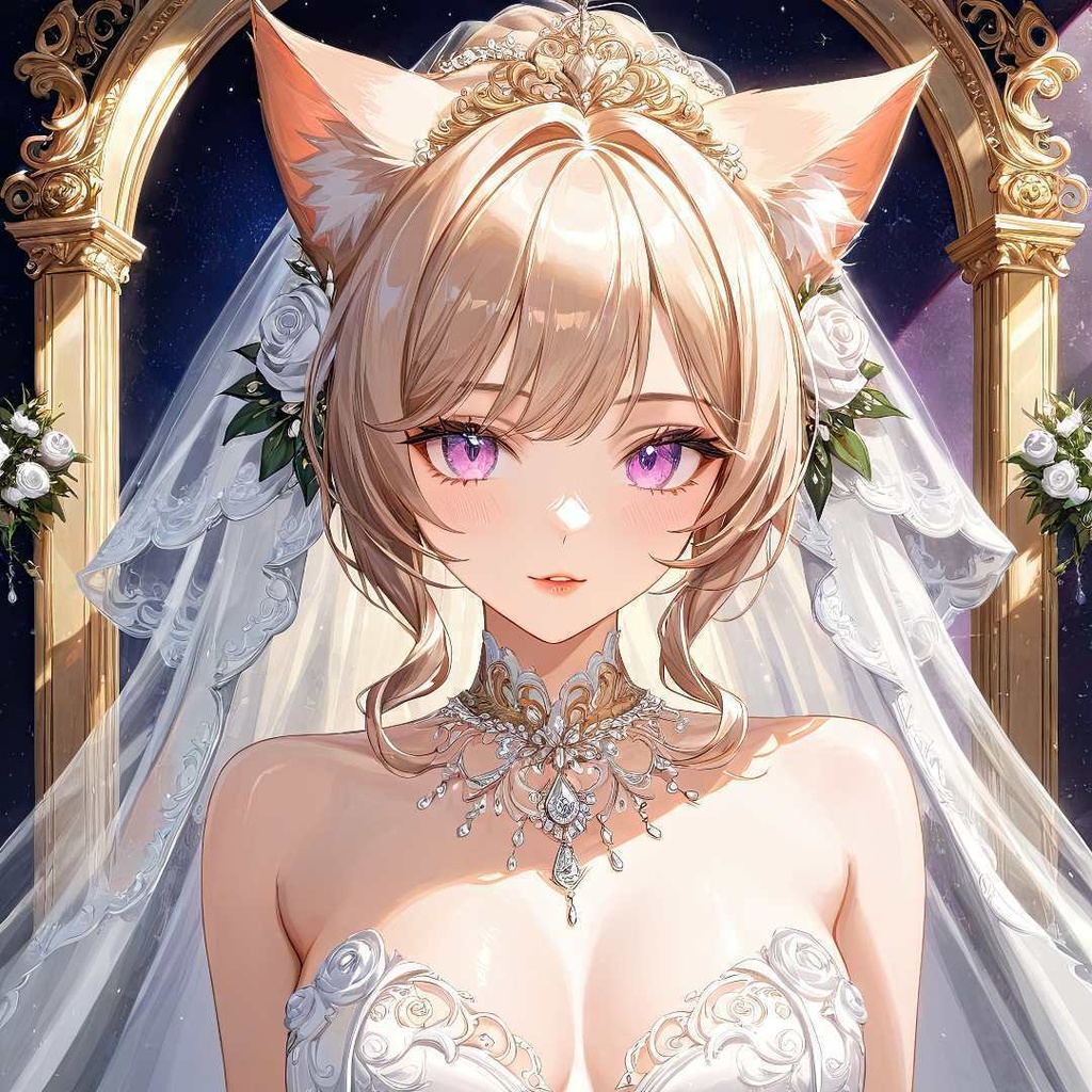 魅惑的な猫の花嫁