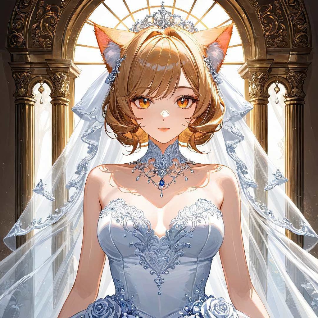 魅惑的な猫の花嫁