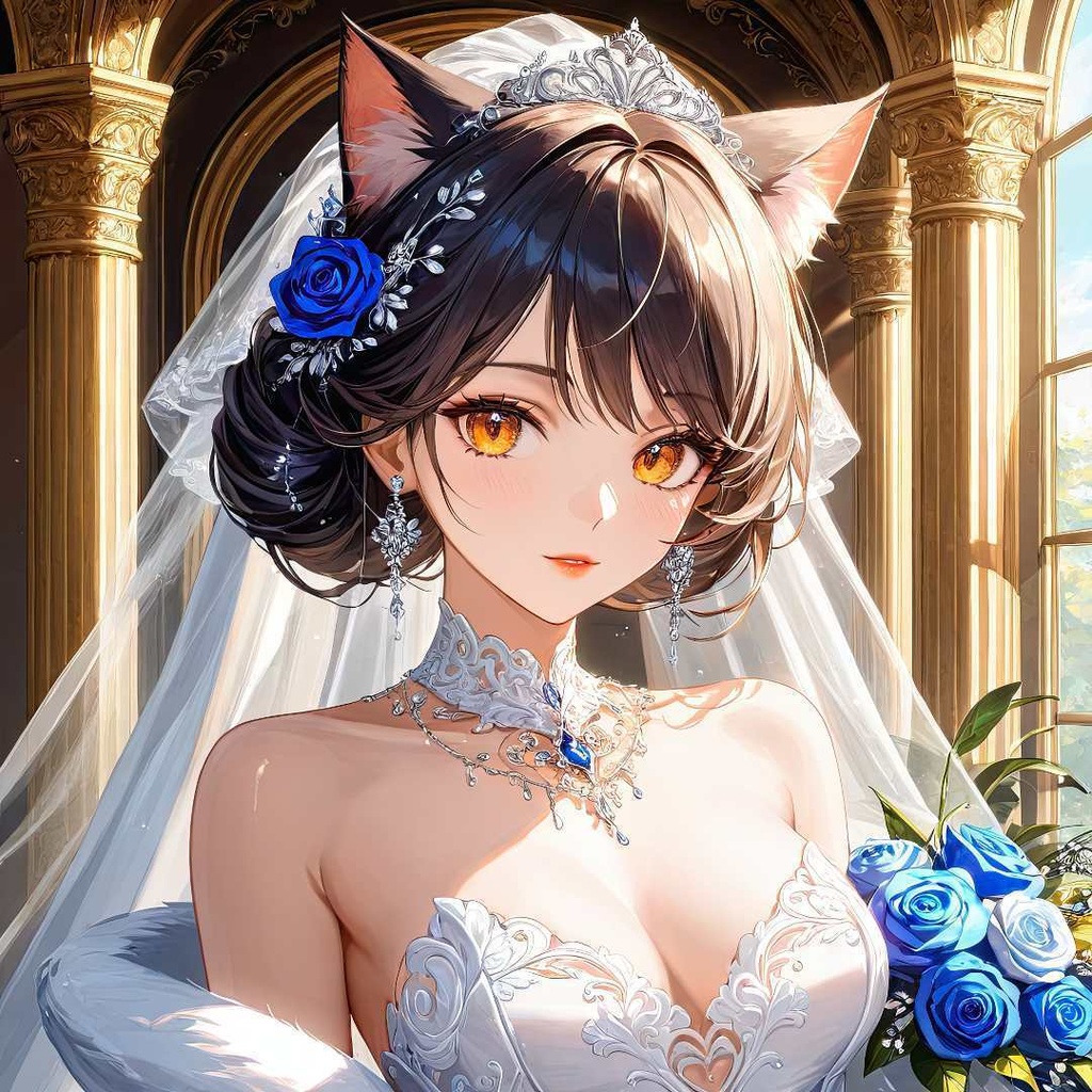 魅惑的な猫の花嫁