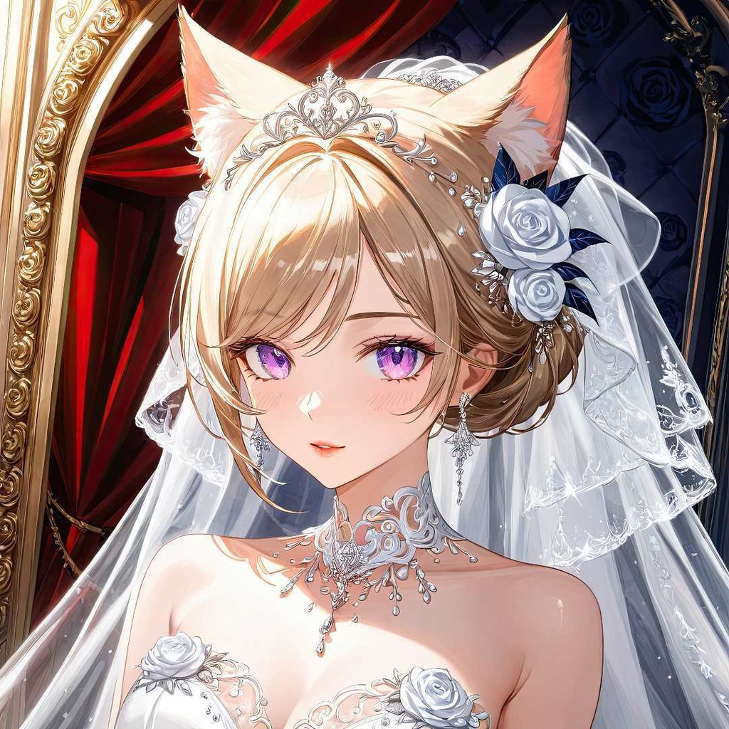 魅惑的な猫の花嫁
