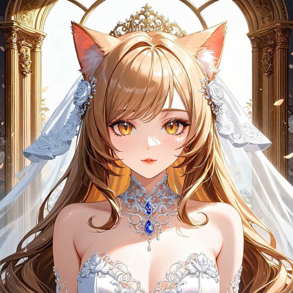 魅惑的な猫の花嫁