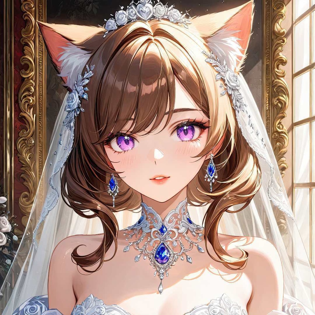 魅惑的な猫の花嫁