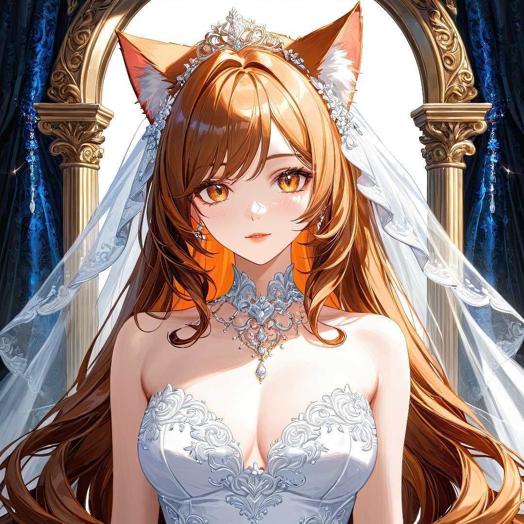 魅惑的な猫の花嫁