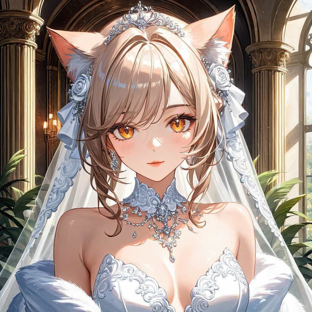 魅惑的な猫の花嫁