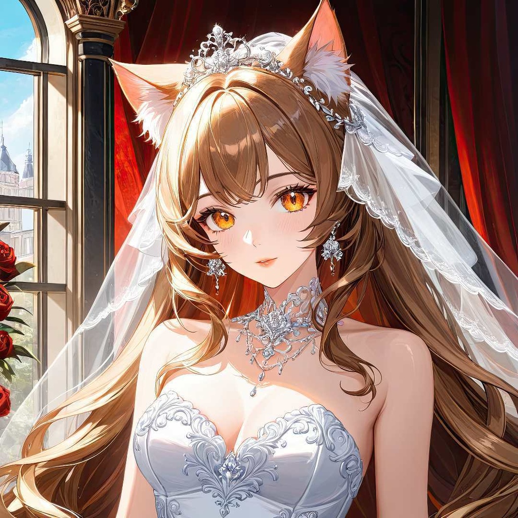 魅惑的な猫の花嫁