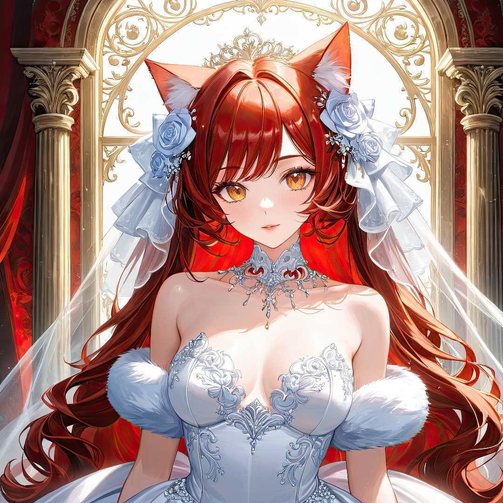 魅惑的な猫の花嫁