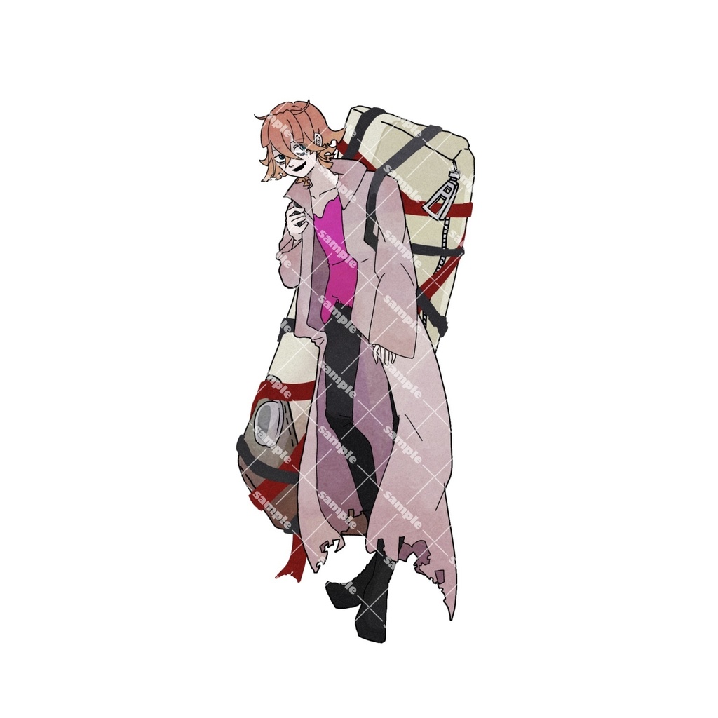 手作りオーロラ加工ステッカー