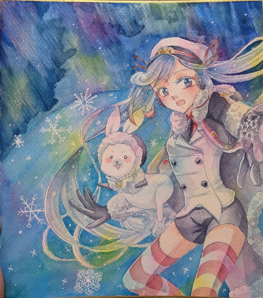 【ゆるやか募集】リクエスト水彩色紙(豆・小・大)