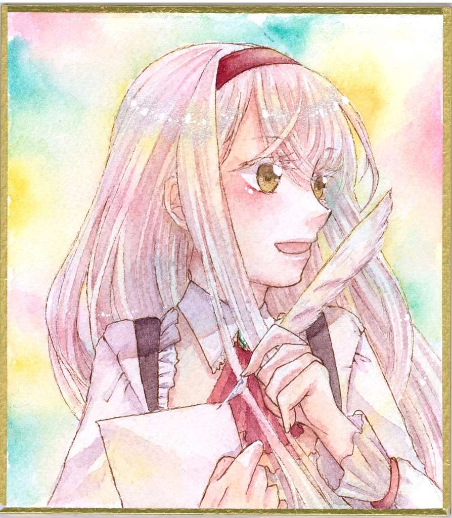 【1点物】アンナの色紙【千年戦争アイギス】