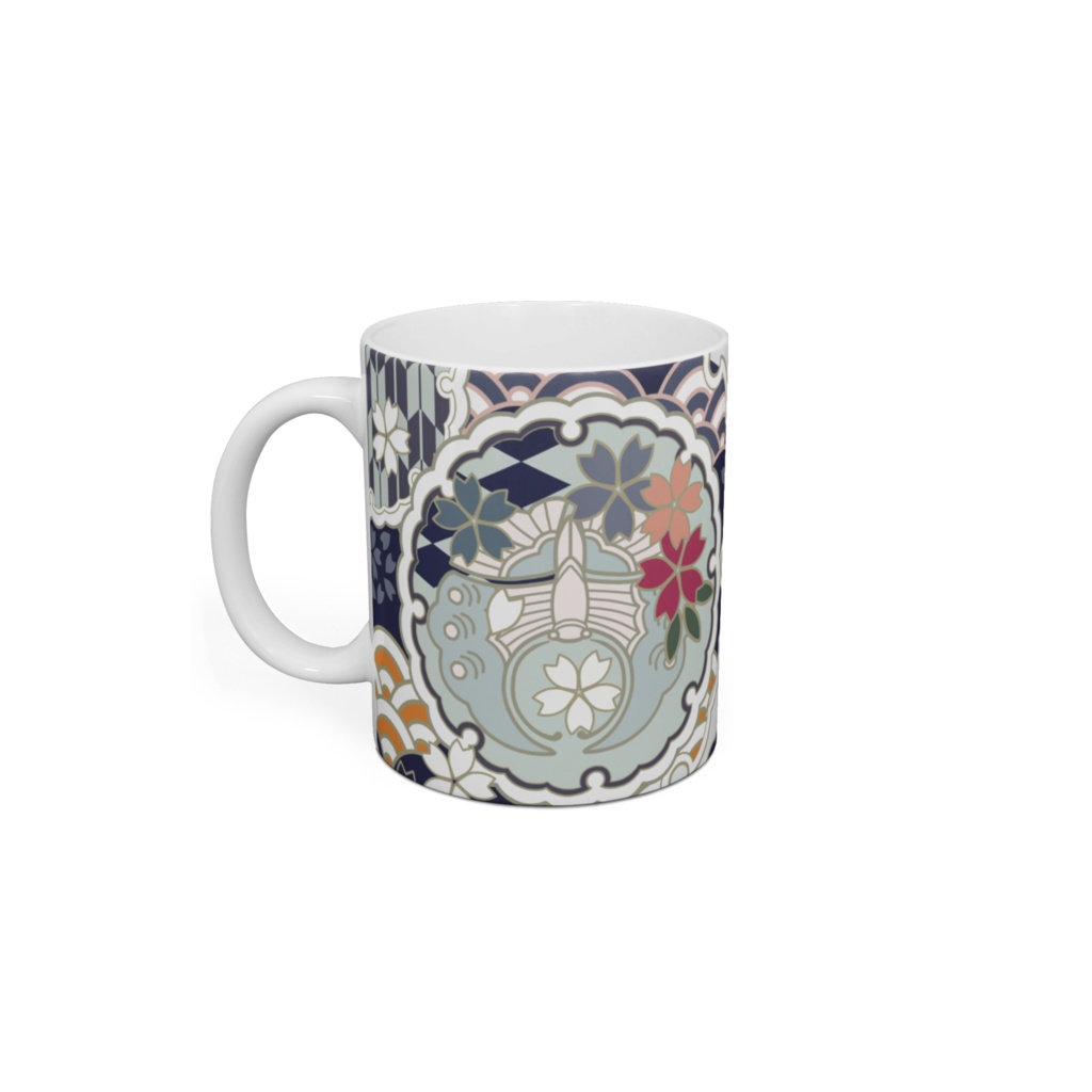 白狐みやび 魔女マグカップ (桜)