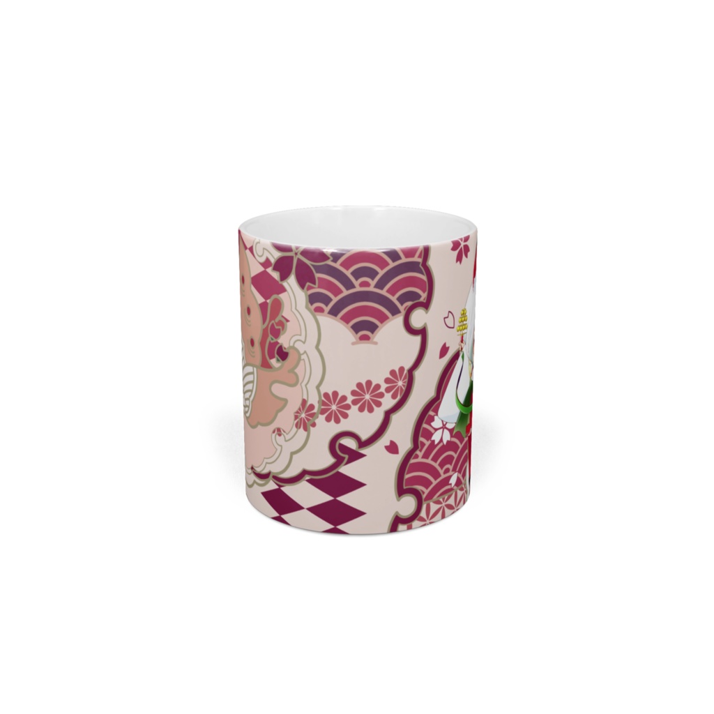 白狐こやびマグカップ(蝶)