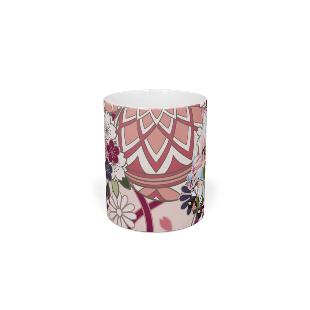 白狐みやびマグカップ(桜もち)