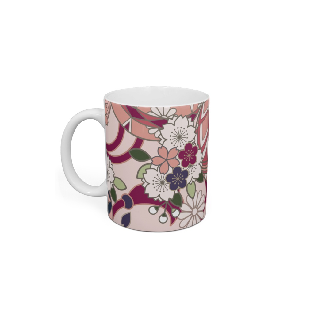 白狐みやびマグカップ(桜もち)