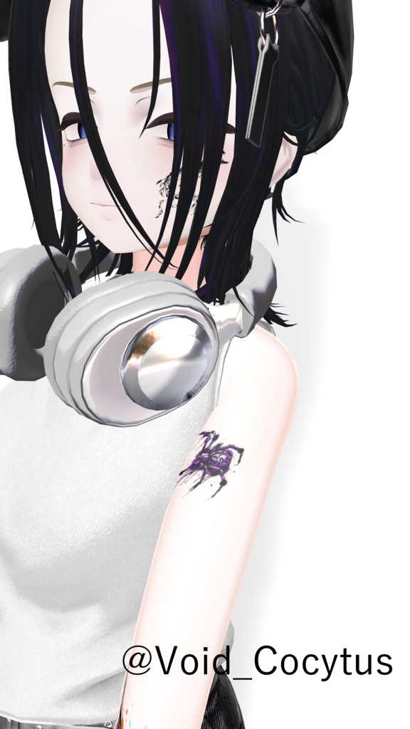 Tatoo texture 蜘蛛 スプレーペイント風tattoo