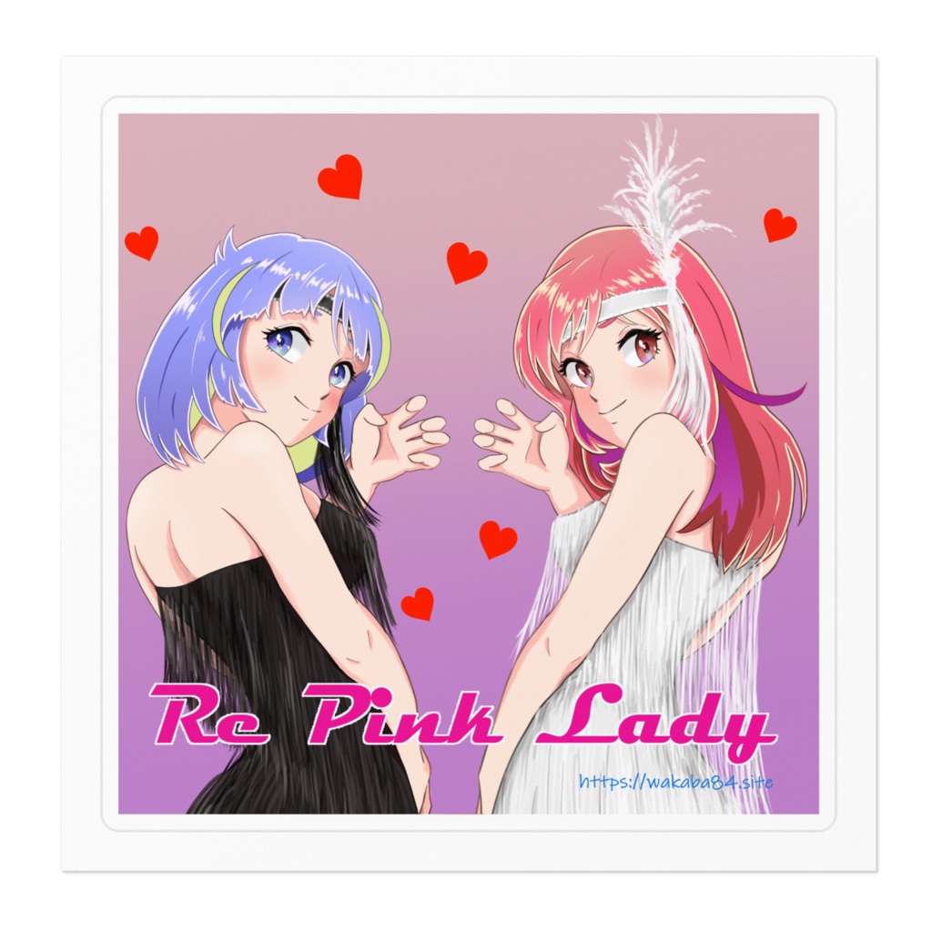 Reピンク・レディー ステッカーA