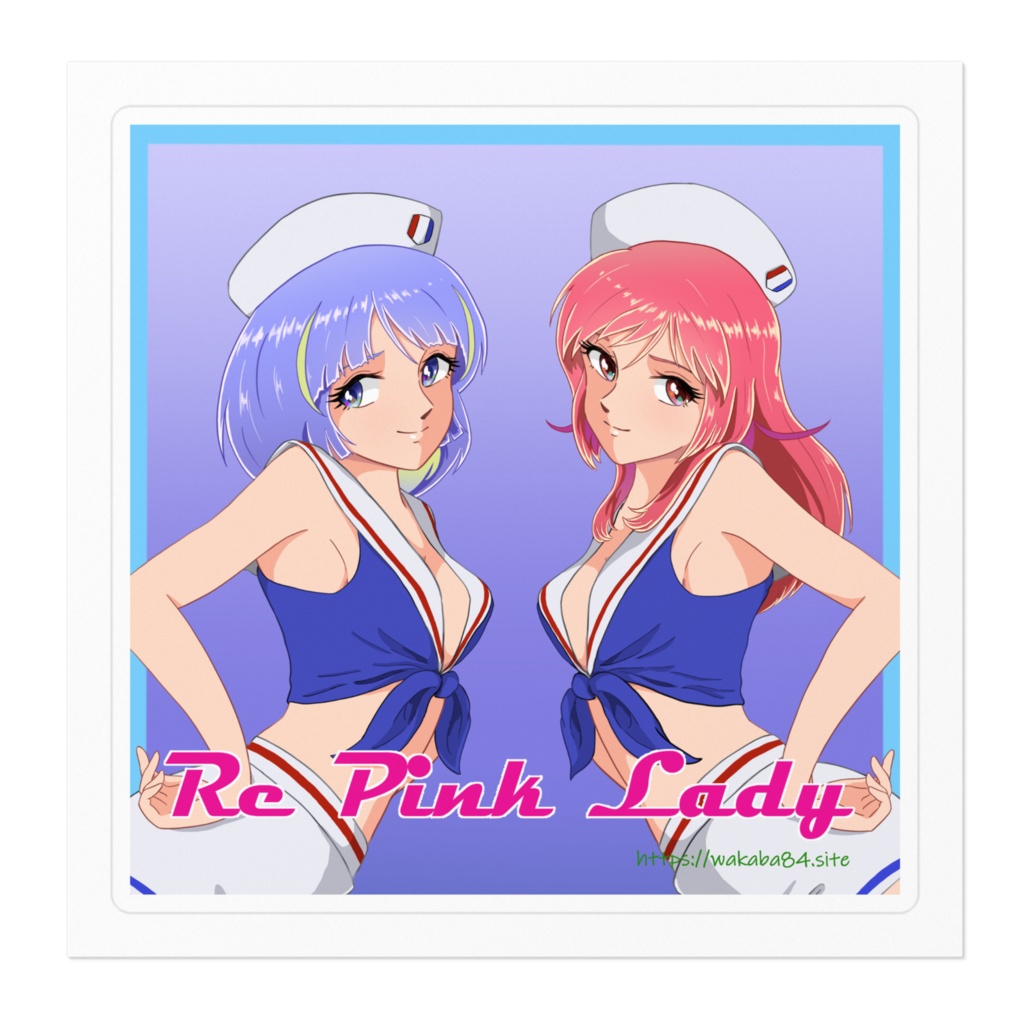 Reピンク・レディー ステッカーB