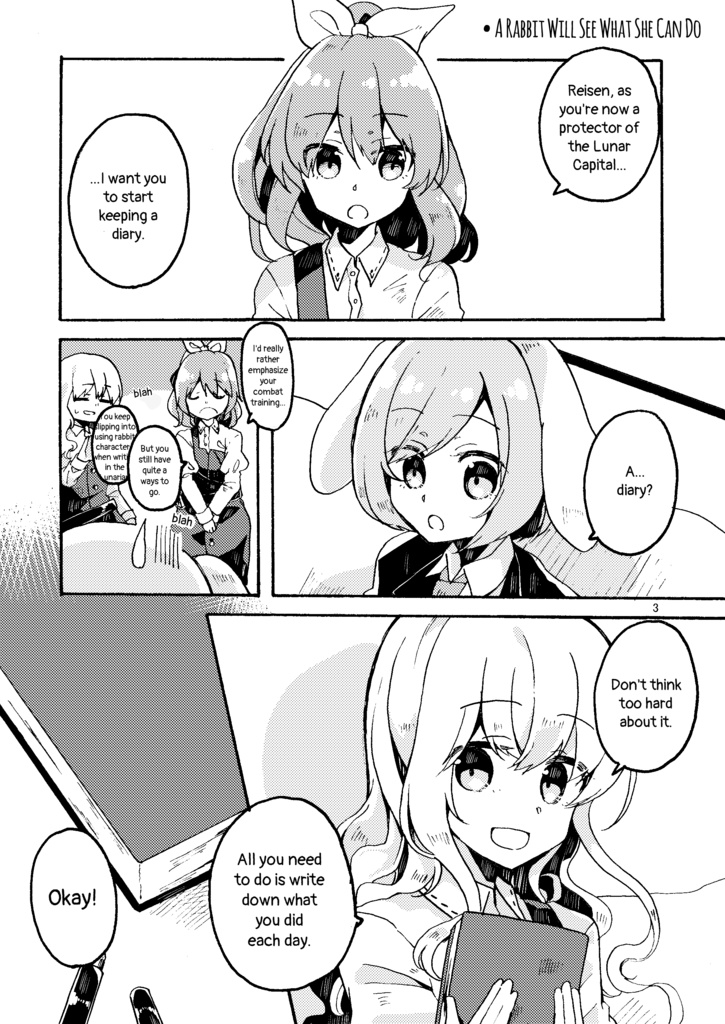 The Rabbit’s Diary/ひびを、つづる(English version/英訳版)