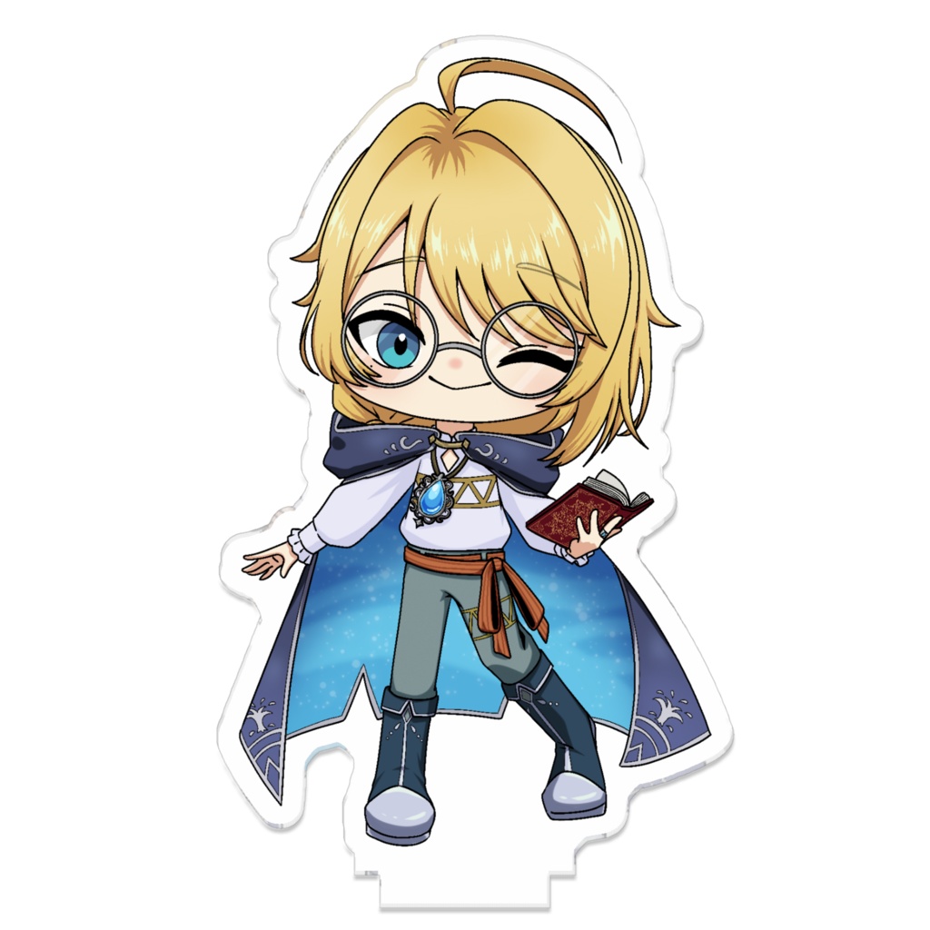 繋がるアクスタ(ウィンク)