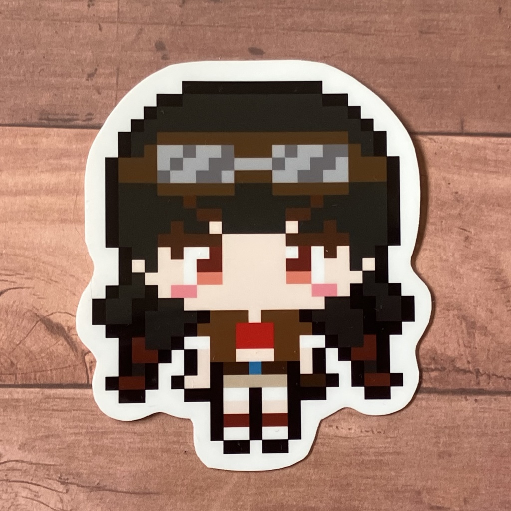 「アカネ」　ドッドステッカー