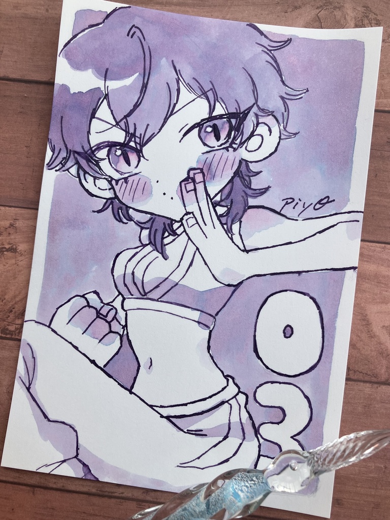 【ドローイングポストカード原画】03 リン