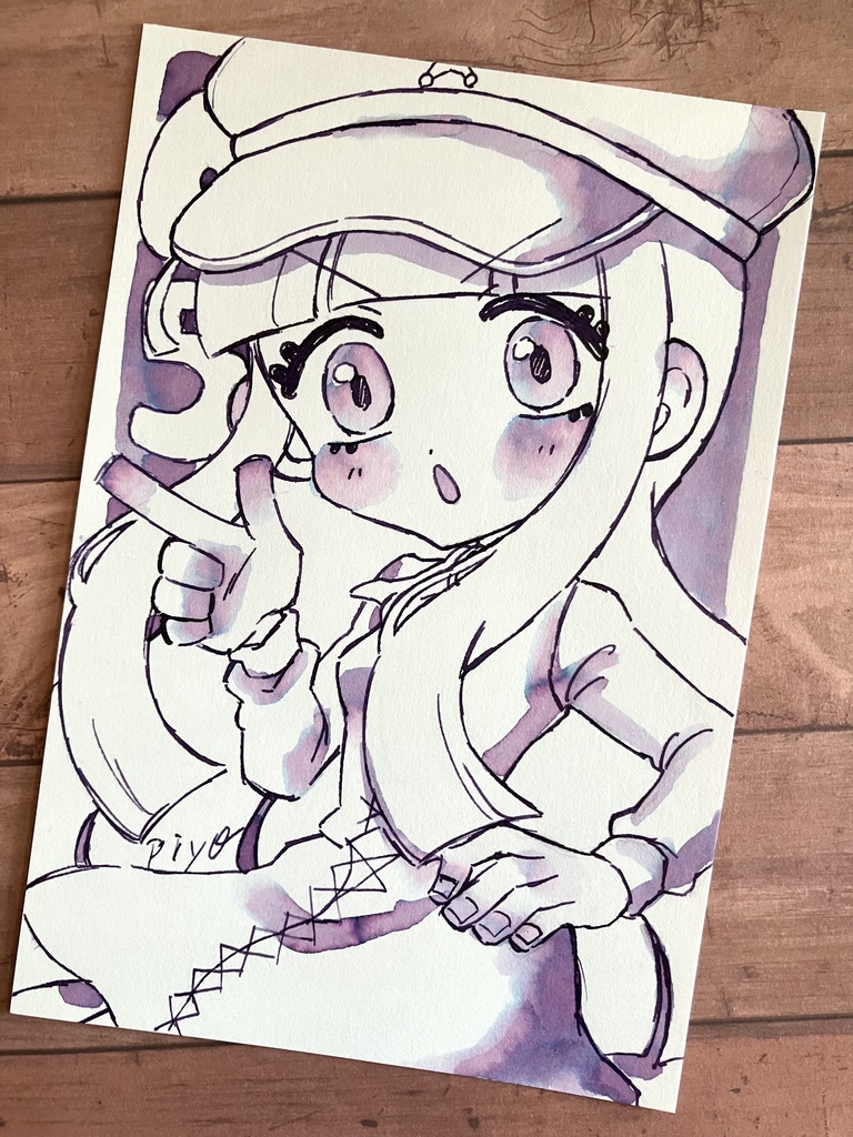 【ドローイングポストカード原画】05 メイ