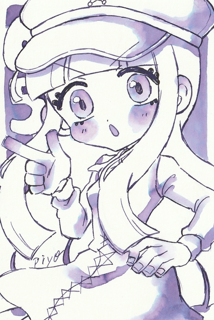 【ドローイングポストカード原画】05 メイ