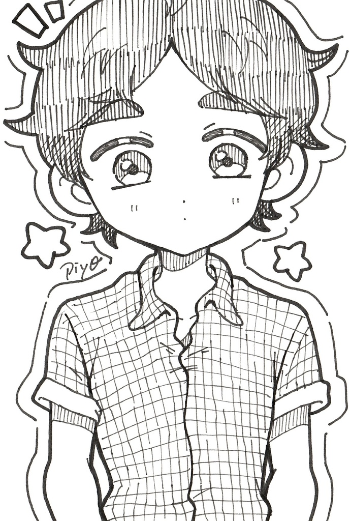 【ドローイングポストカード原画】☀️