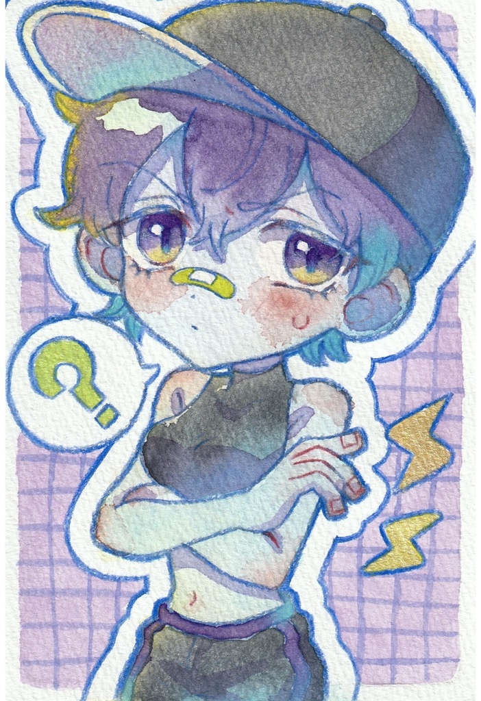 【ポストカード原画】3種 異星人ガール