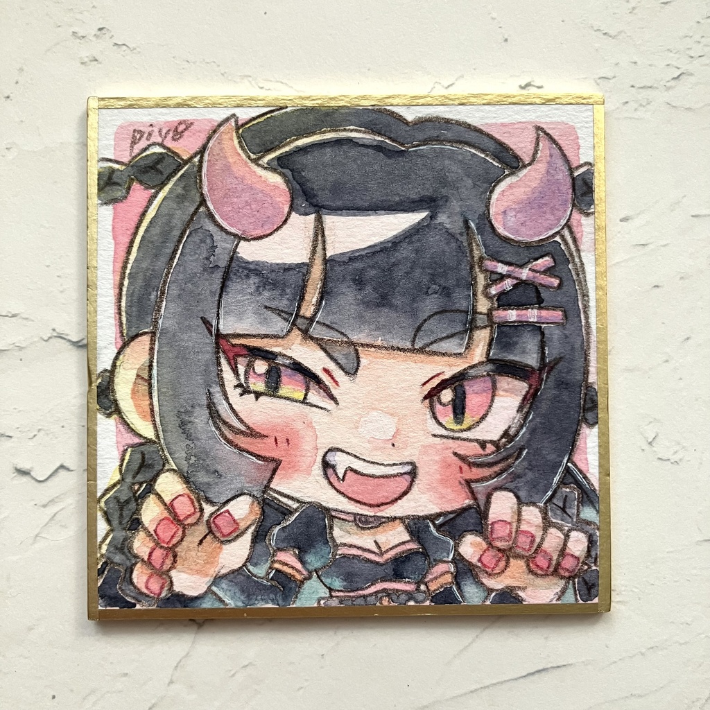 【豆色紙原画】2種