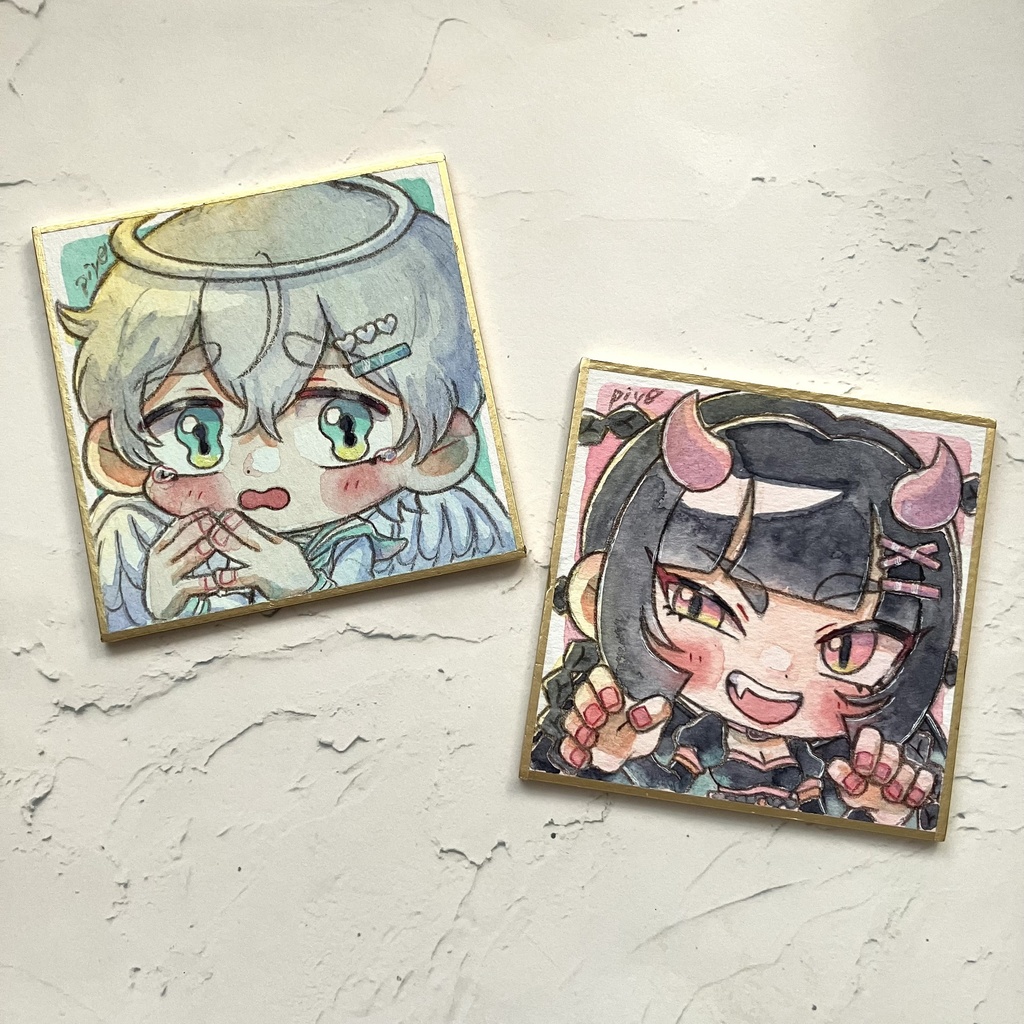 【豆色紙原画】2種