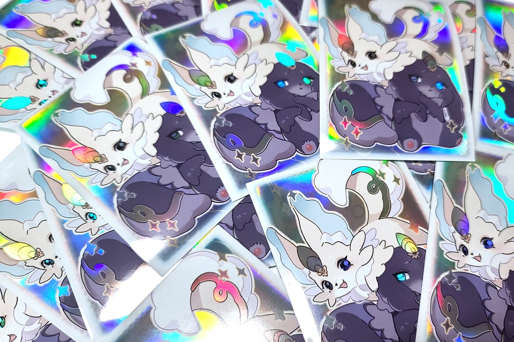 黒屋牌さん作 同人カードスリーブ『ピュアリィ』100枚入 / ホロ素材