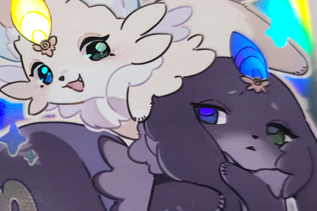 黒屋牌さん作 同人カードスリーブ『ピュアリィ』100枚入 / ホロ素材