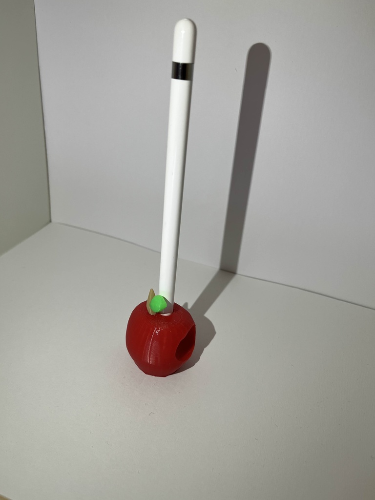 【3Dデータ】リンゴ型ペン立てスタンド