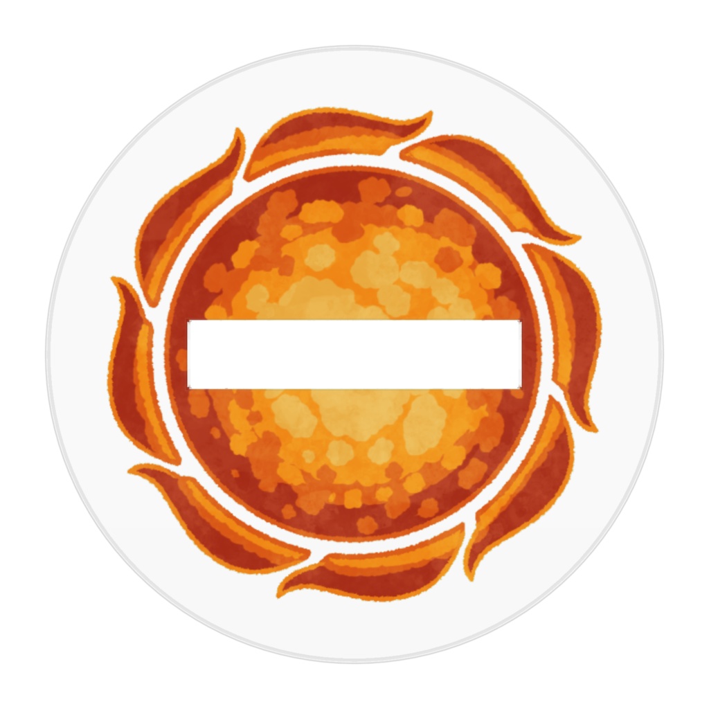 お月さまのラルムアクリルフィギュア〈太陽のシュシュ〉