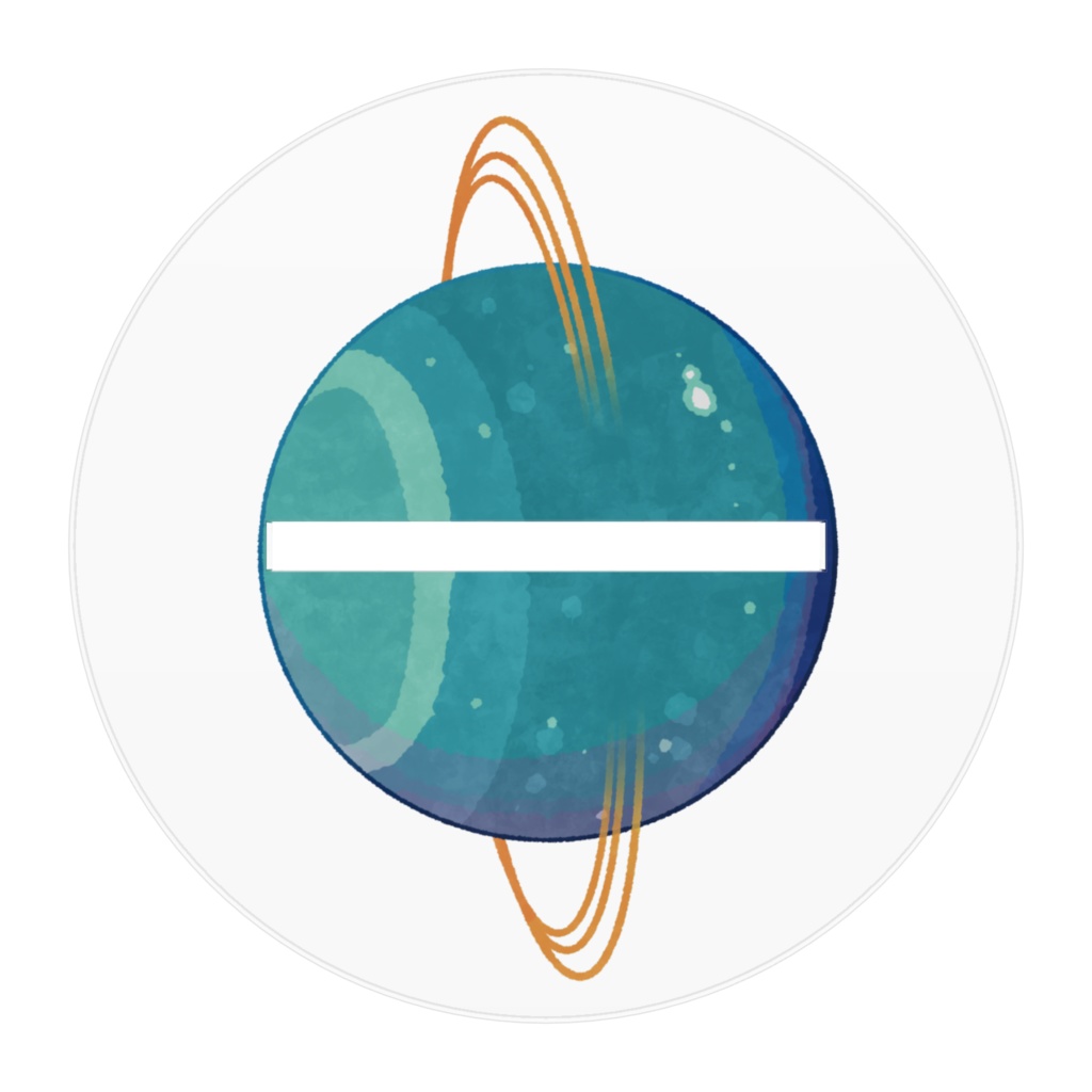 お月さまのラルムアクリルフィギュア〈天王星のマージ〉