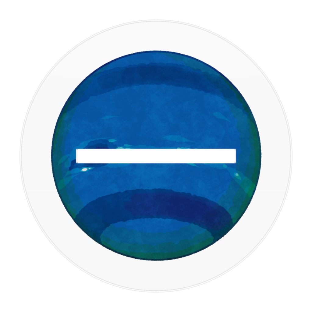 お月さまのラルムアクリルフィギュア〈海王星のメール〉