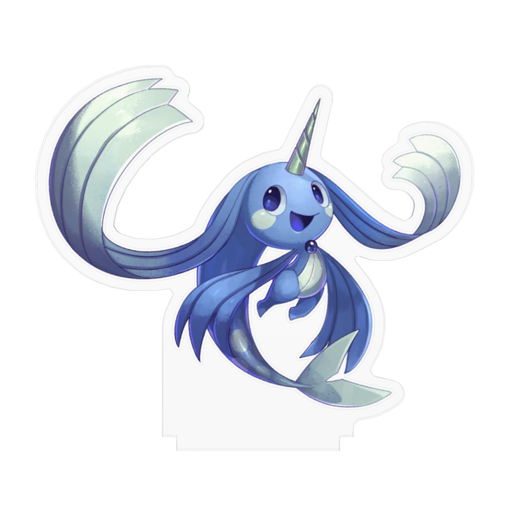 お月さまのラルムアクリルフィギュア〈海王星のメール〉