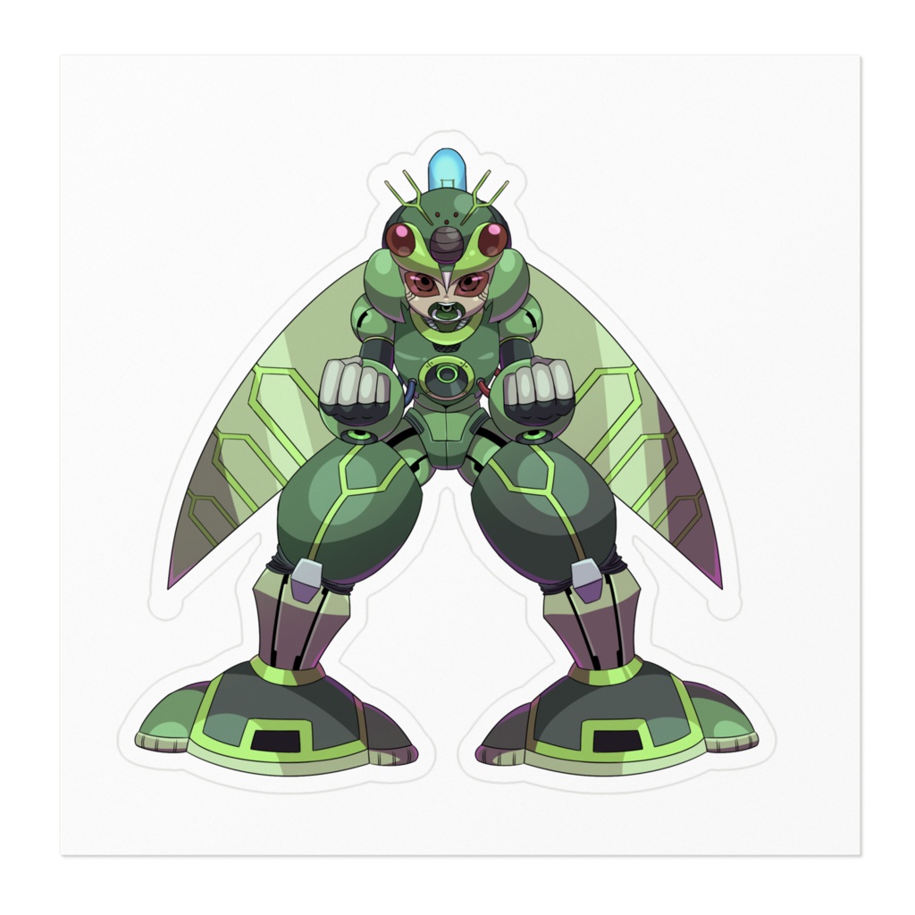 バグロイドステッカー002.ブラストビート