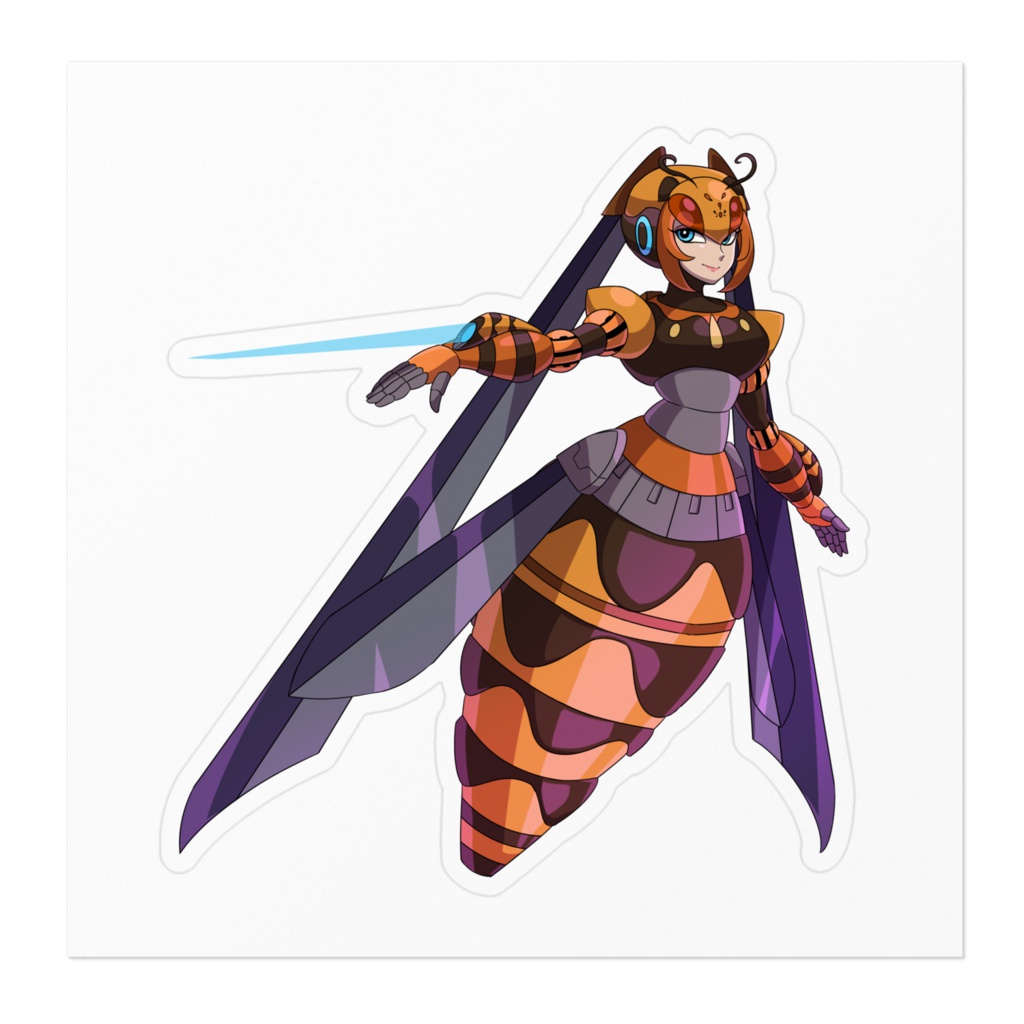 バグロイドステッカー003.ヴェスパロマ