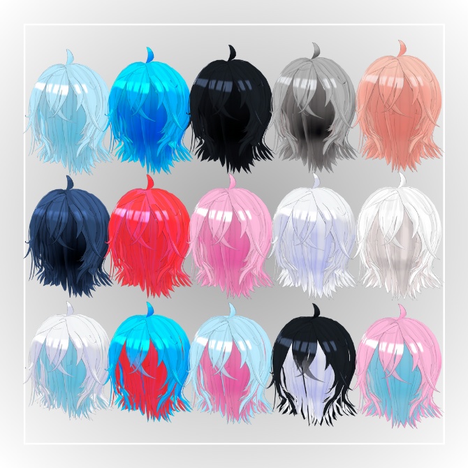 【5アバター対応】Variable WolfCut -バリアブルウルフカット-