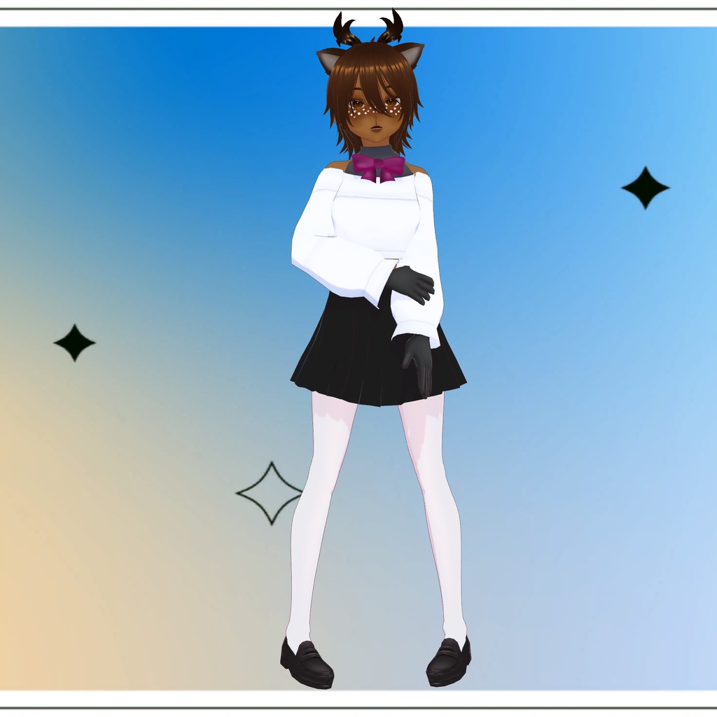 Advent Calendar (3) Model Vroid Deer girl