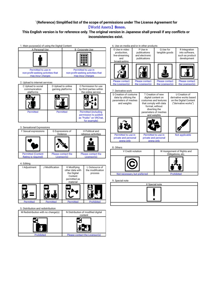 Bosos【ワールドアセット/VRChat-compatible world】