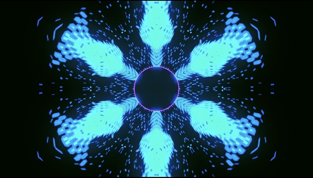 Seamless Kaleidoscope Light Flow – HD VJ Loop Background
