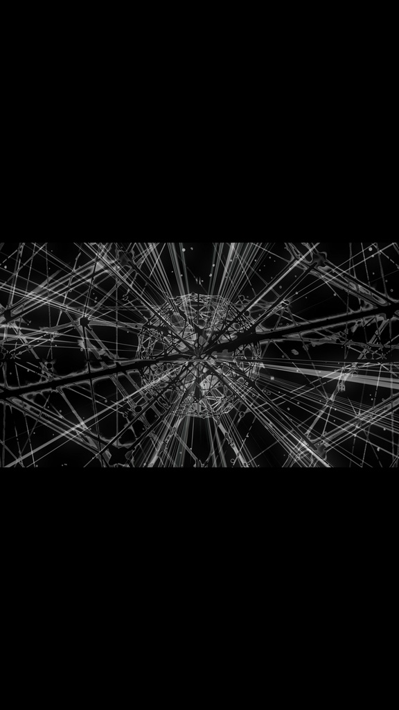 Abstract Monochrome Symmetry – Minimal Kaleidoscope VJ Loop"