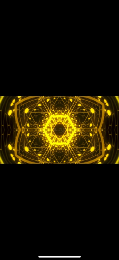 Sci-Fi Golden Kaleido Core – ゴールドが揺らめくカレイドコア VJループ(HD / シームレス)