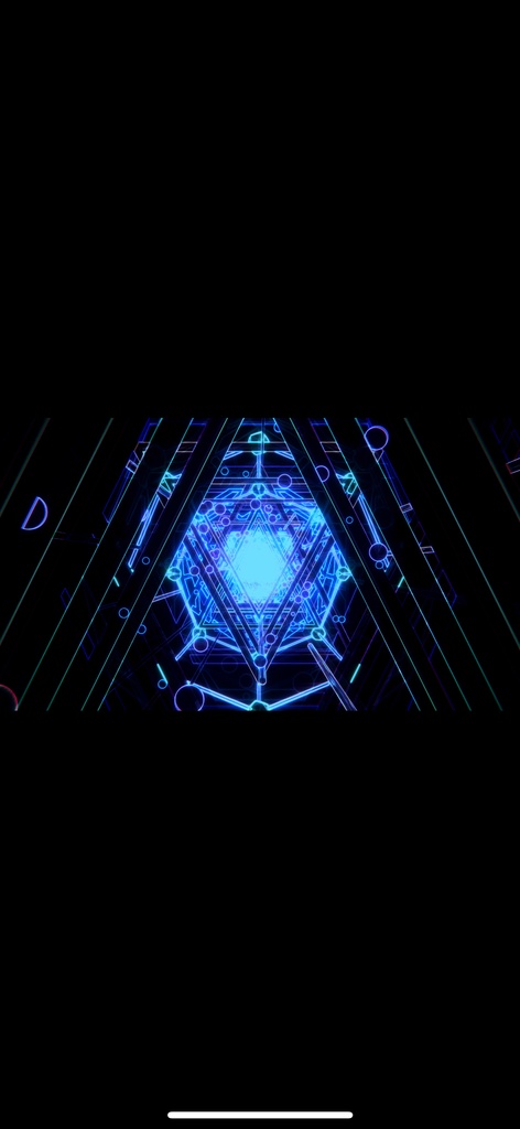 Blue Cyber Geometry Tunnel – ブルーサイバー・ジオメトリートンネル(HD シームレス VJループ)