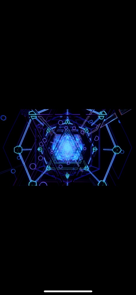 Blue Cyber Geometry Tunnel – ブルーサイバー・ジオメトリートンネル(HD シームレス VJループ)